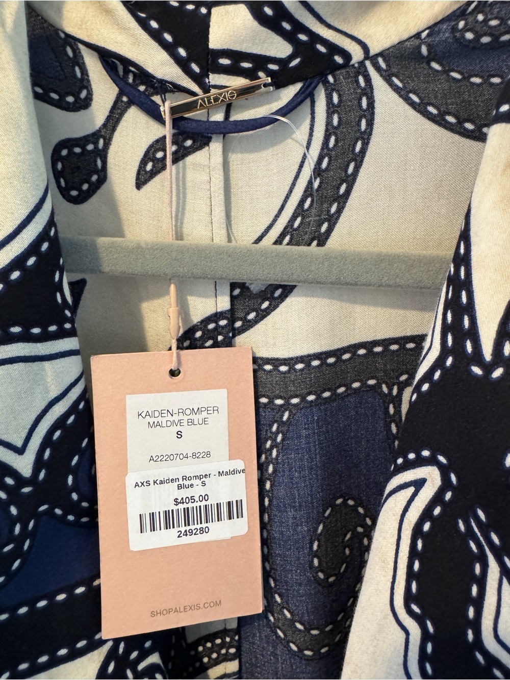 NWT! Alexis Kaiden Romper Maldive Blue | Size S - Picture 7 of 8